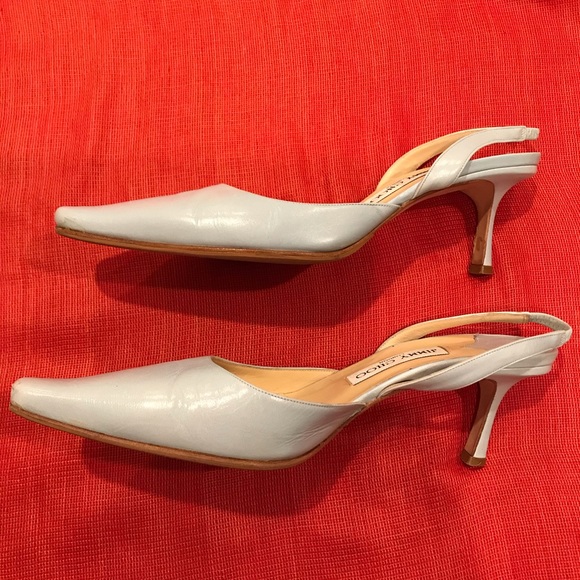 JIMMY CHOO Slingback Shoes & box, dust bags replacement heel tips (final price) - Picture 5 of 10